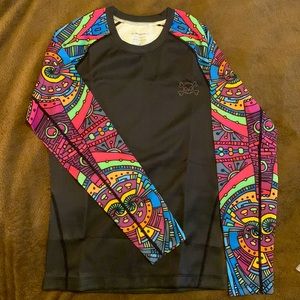 XMartial rash guard and matching spanks. Great for any workout activity.